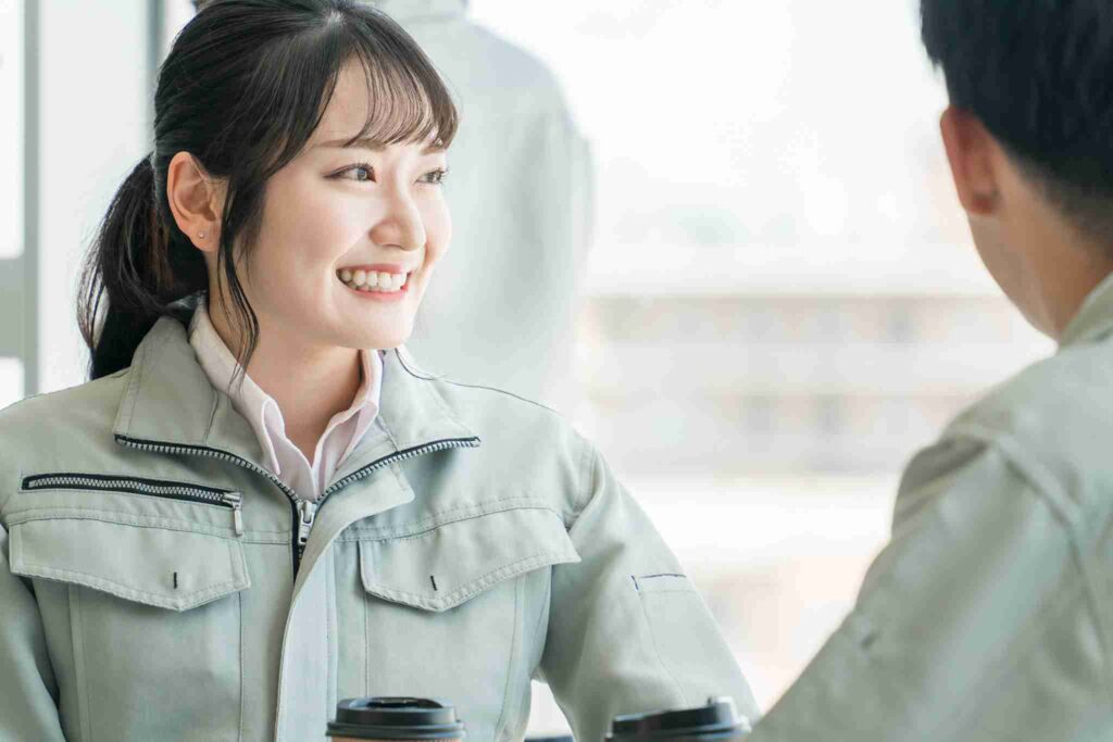 女性の従業員